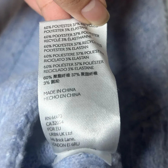 Urban Outfitters BDG Cardigan Sweater Wide Sleeves Blue Size Small - Picture 6 of 7